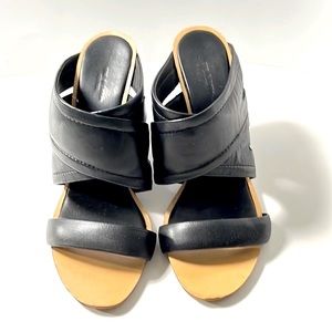Rag & Bone Leather Strap Wedge Sandal, size 38.5